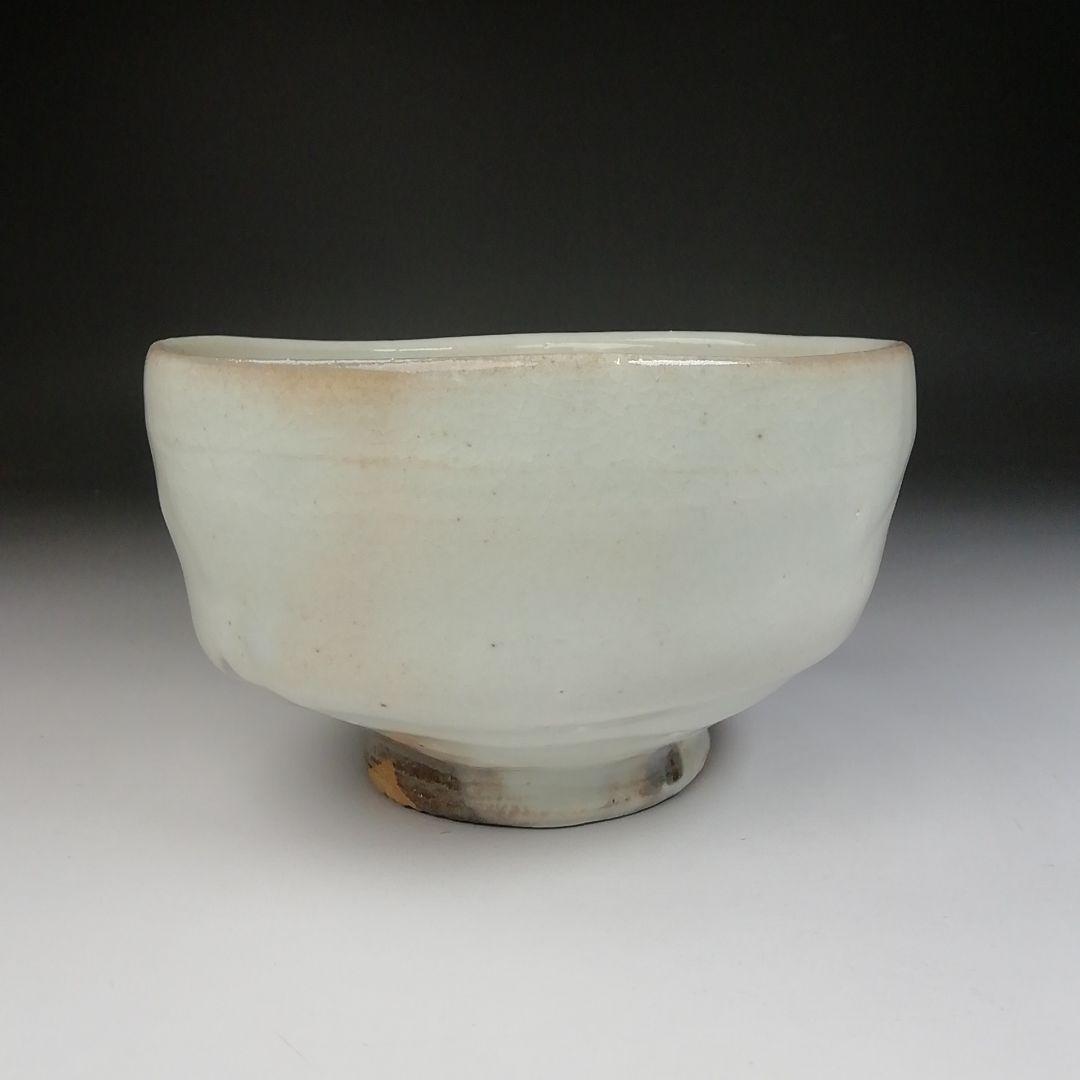 Ｔ４６１　茶碗　『粉引茶碗』『子の日窯　大島久興 作』　共箱　抹茶碗　茶道具