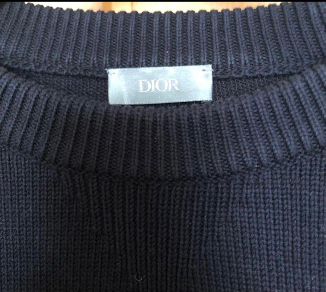 DIOR ディオール　オブリークコットンジャージー オブリーク柄　ニット　M