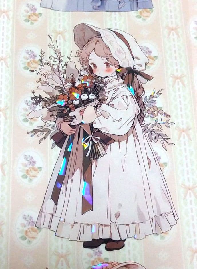 廃盤品✩J1118＃几味甜风(贝壳光)奶泡匣子切り売り海外人物女の子AIマステ