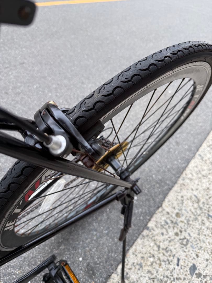 97 自転車 大阪市 【引取り限定】 28インチ 変速付き ロードバイク