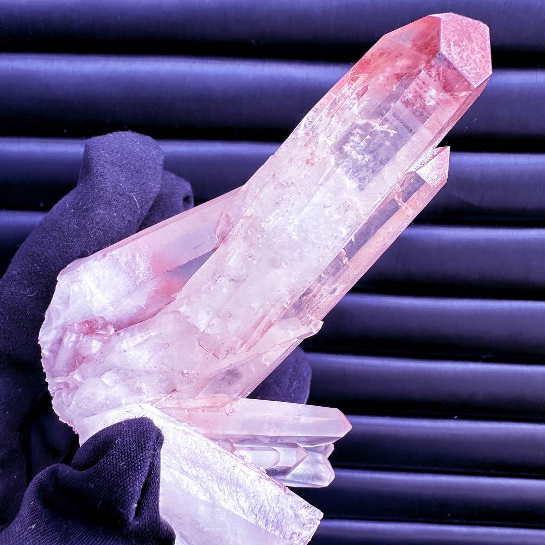 希少❗️絶品❗️超綺麗♡超強いパワー ピンクヒマラヤ クラスター水晶天然石A1535