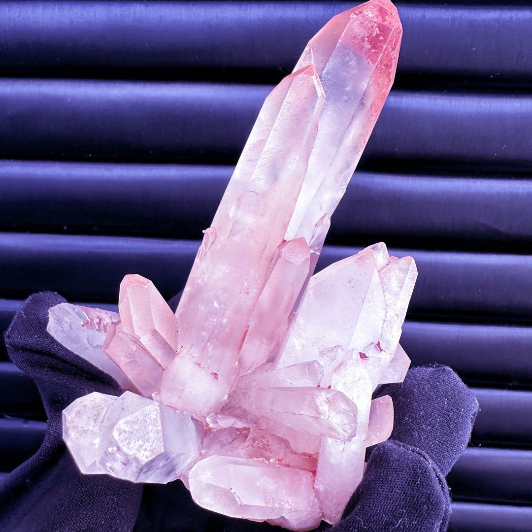 希少❗️絶品❗️超綺麗♡超強いパワー ピンクヒマラヤ クラスター水晶天然石A1535