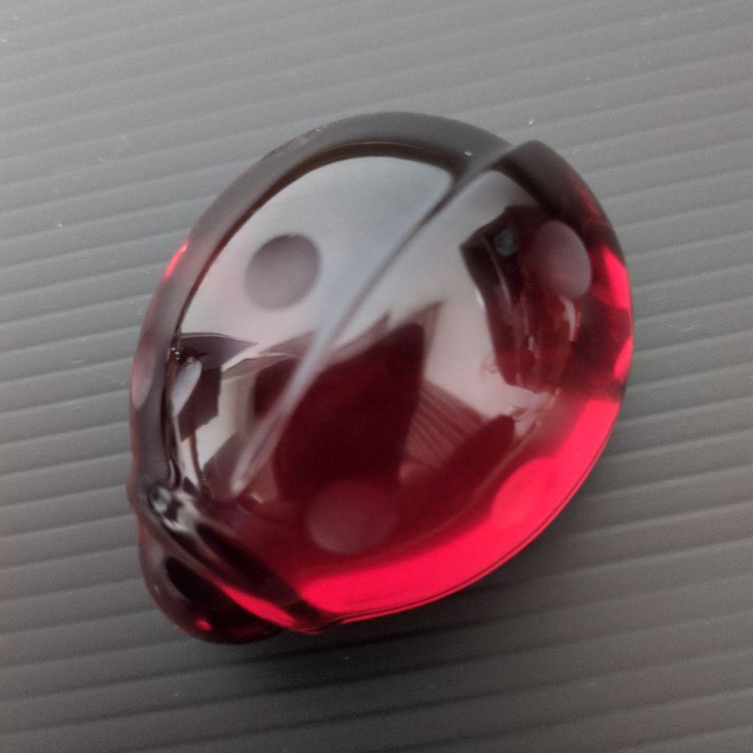 Baccarat バカラ てんとう虫 クリスタル　レッド