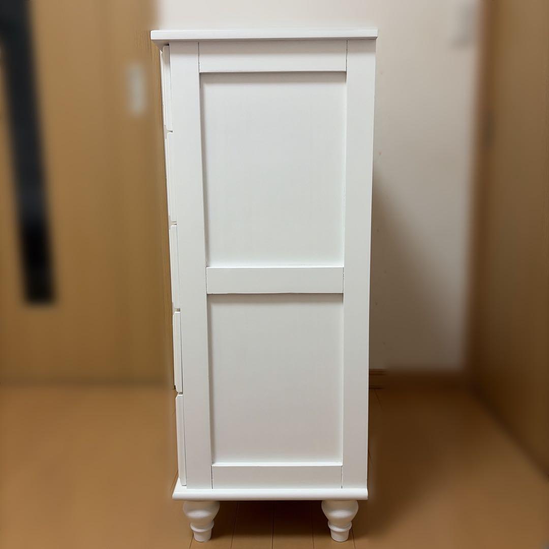 ロマンティックプリンセス ロマプリ 5段 チェスト Deux 姫系家具 白家具