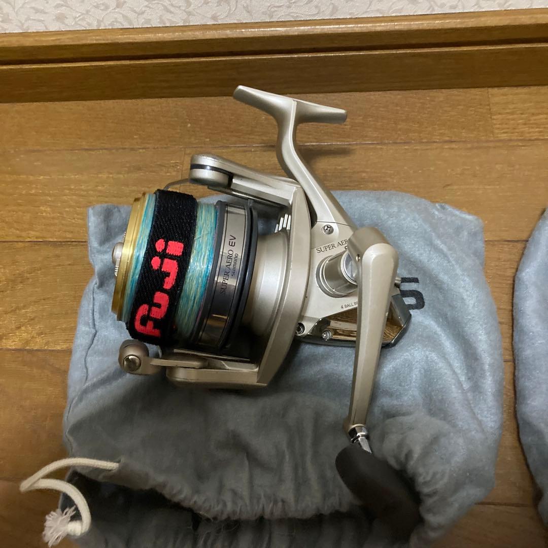 シマノ　投げ竿、投げリール　3セット　竿ケース付き