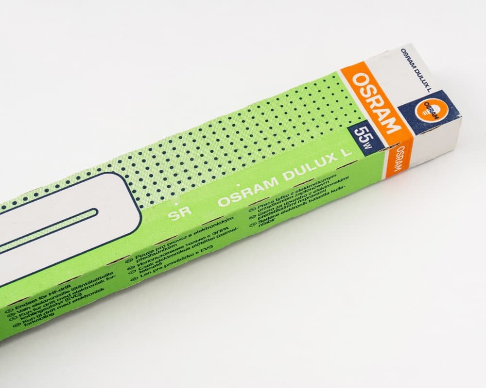 OSRAM コンパクト形蛍光ランプ DULUX L 55W 電球色 8本セット