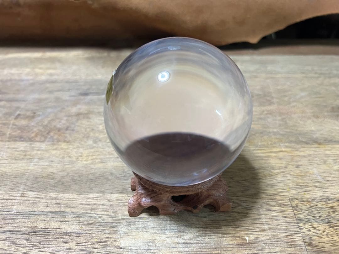 【極美品】75.8.mm 天然 水晶玉 山梨県水晶宝石協同組合研磨 スフィア