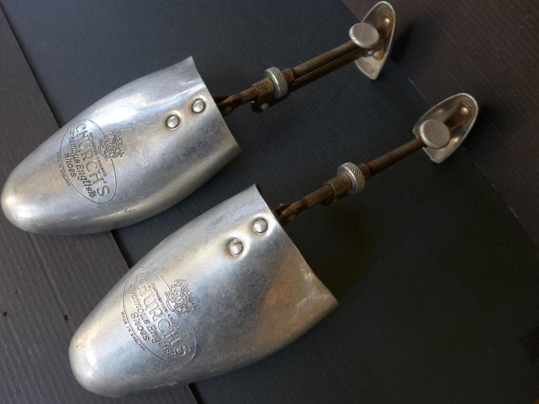 時代物　戦前　古いCHURCH’S シューキーパー　7x8 M 英国製　レトロ