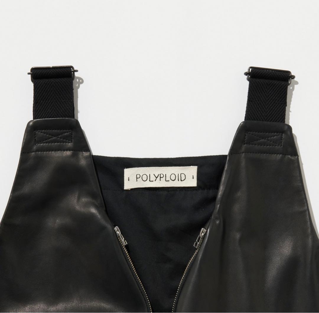 24AW POLYPLOID BAG VEST レザー　新品　定価以下