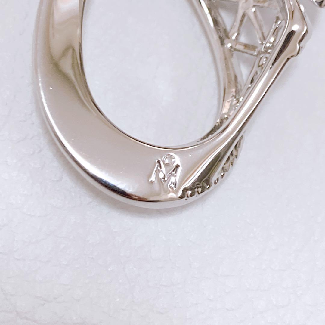 美品 ミキモト MIKIMOTO パール 真珠 ブローチ リボン