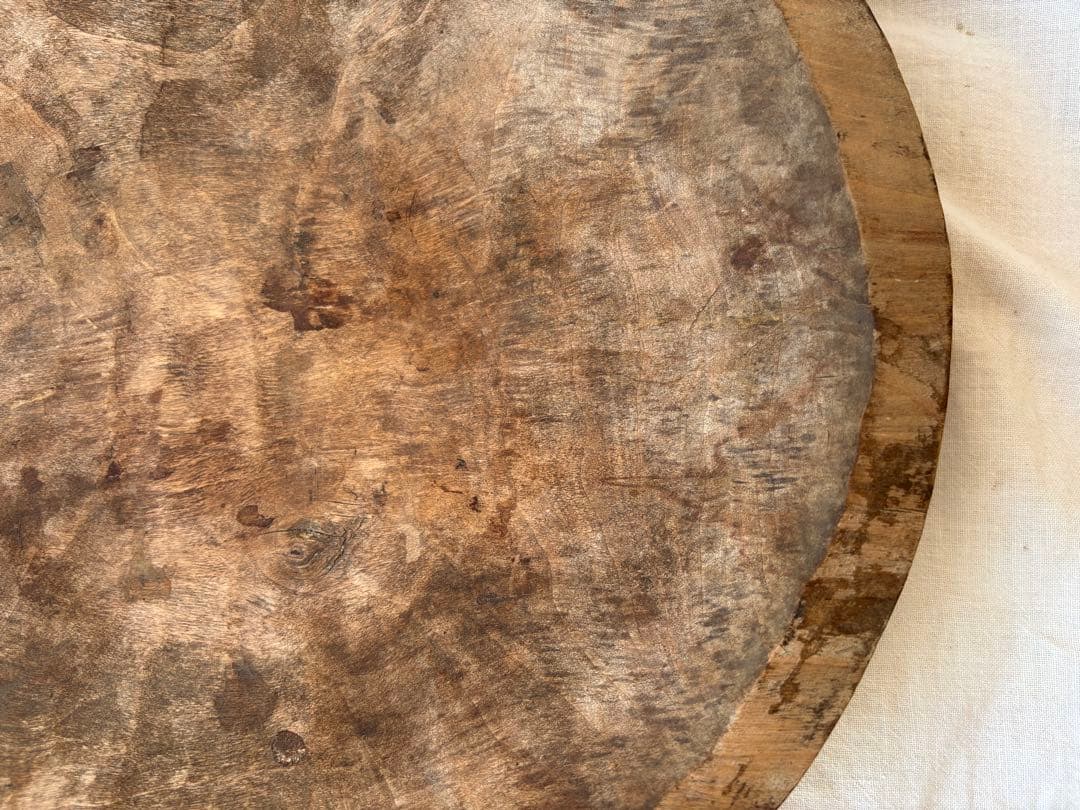 古道具　木皿　繭皿　枯れた皿