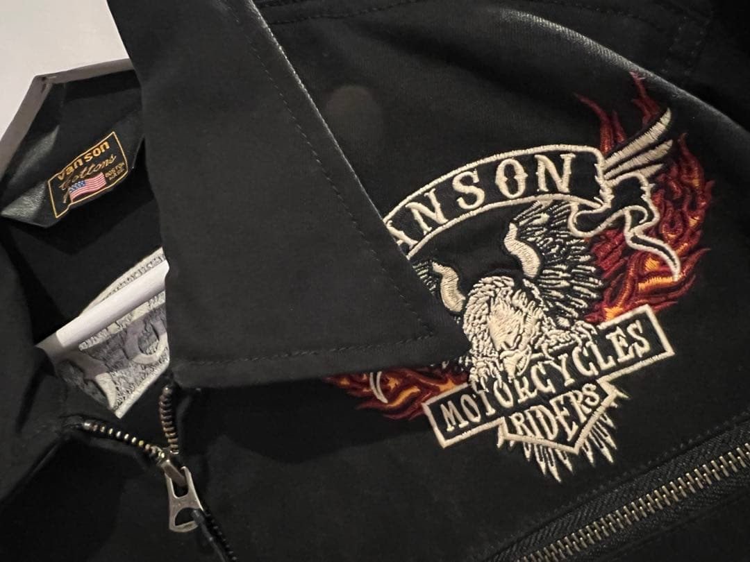 vanson タグ付きつなぎ