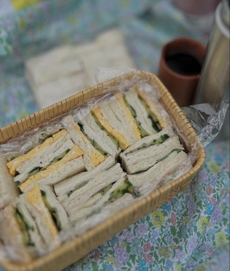 篠竹 サンドイッチかご　弁当かご　小物入れ　新品