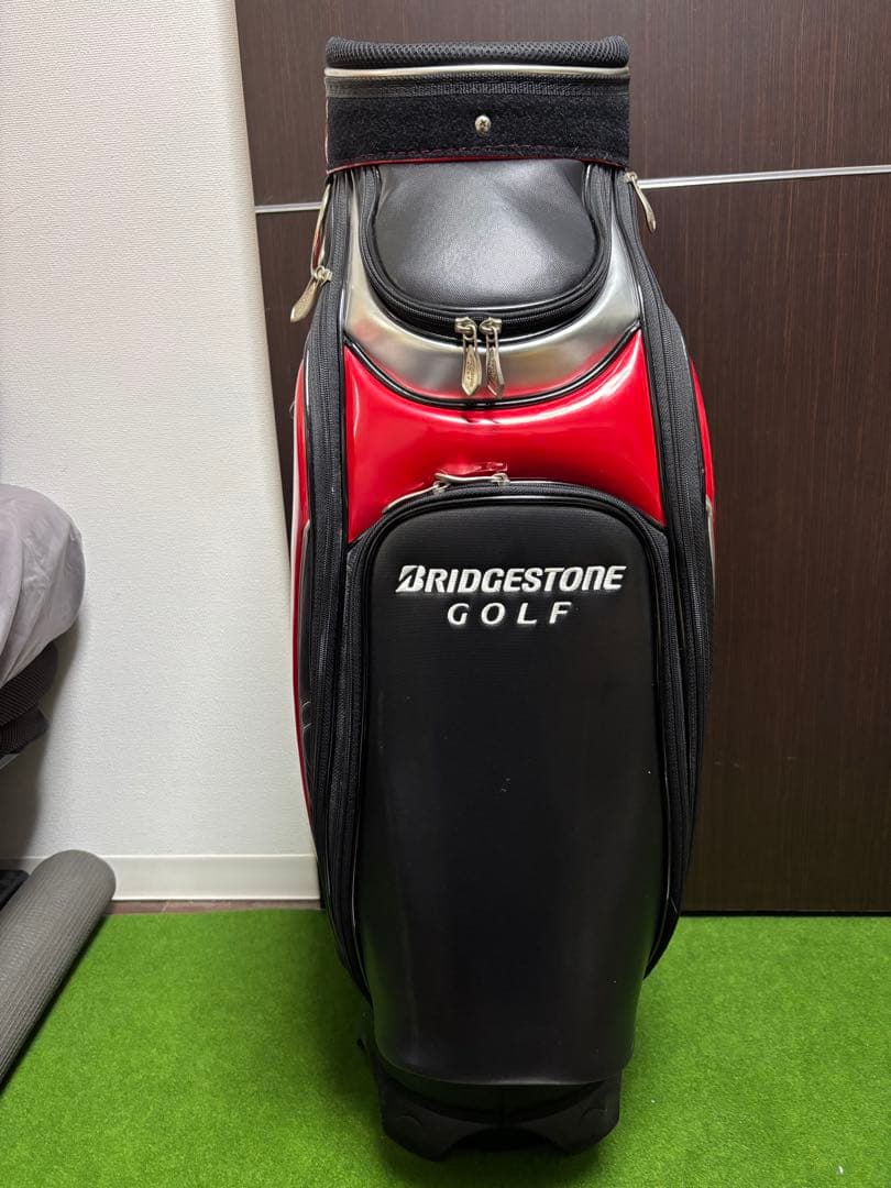 【最終値下げ】BRIDGESTONE ゴルフ キャディバッグ レッド/ブラック