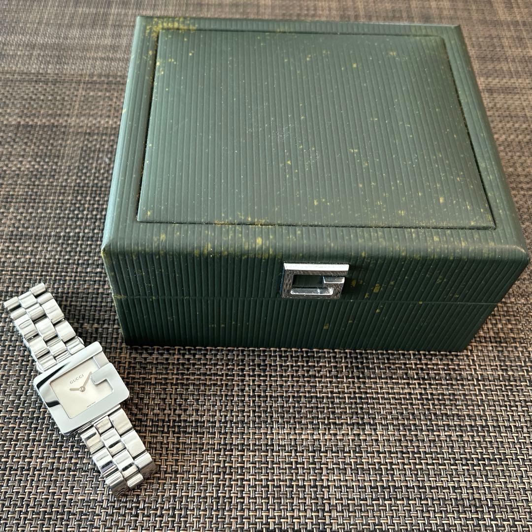 GUCCI 3600J レディース腕時計 Gロゴ スクエア クォーツ 中古