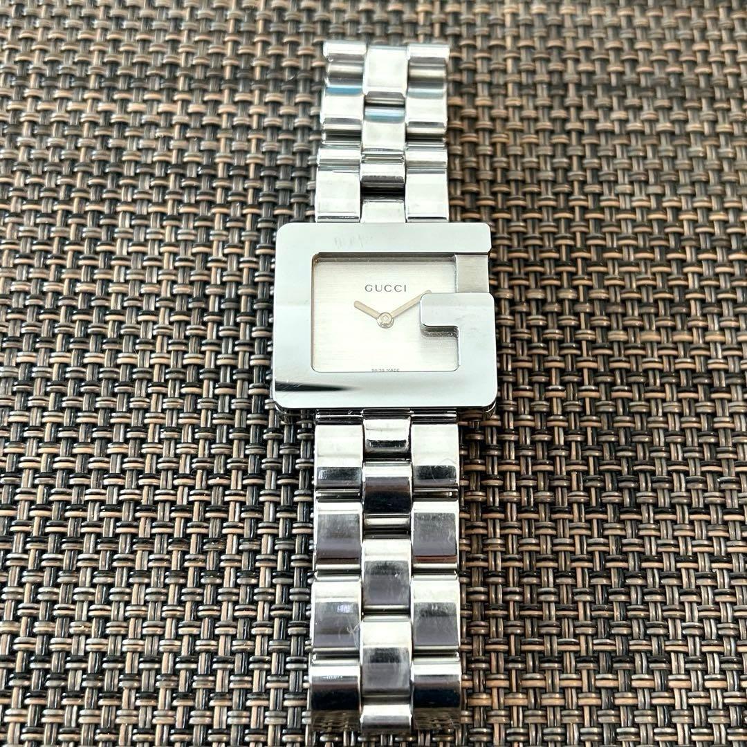 GUCCI 3600J レディース腕時計 Gロゴ スクエア クォーツ 中古