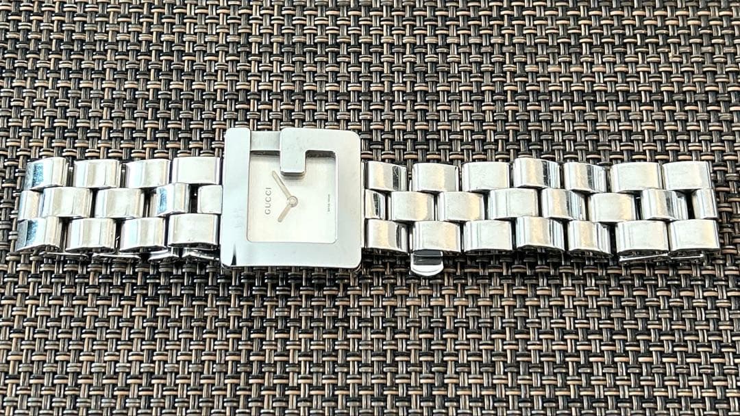 GUCCI 3600J レディース腕時計 Gロゴ スクエア クォーツ 中古