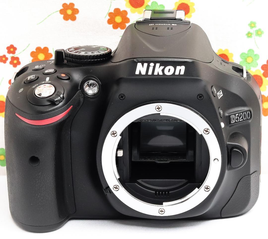 ニコン Nikon D5200☆初心者に最適☆スマホ転送可☆動画撮影可！