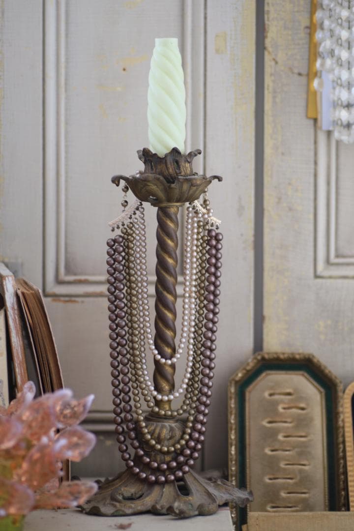 希少！フェントン キャンドルカバー10本ウランガラス　/アンティークシャンデリア