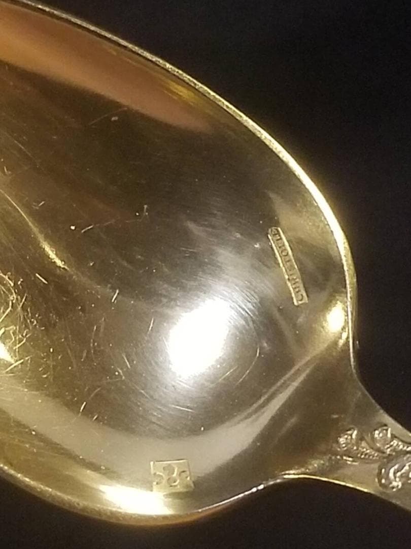 ※6本セット!!クリストフル マルリー 24金 モカ スプーン デミタス