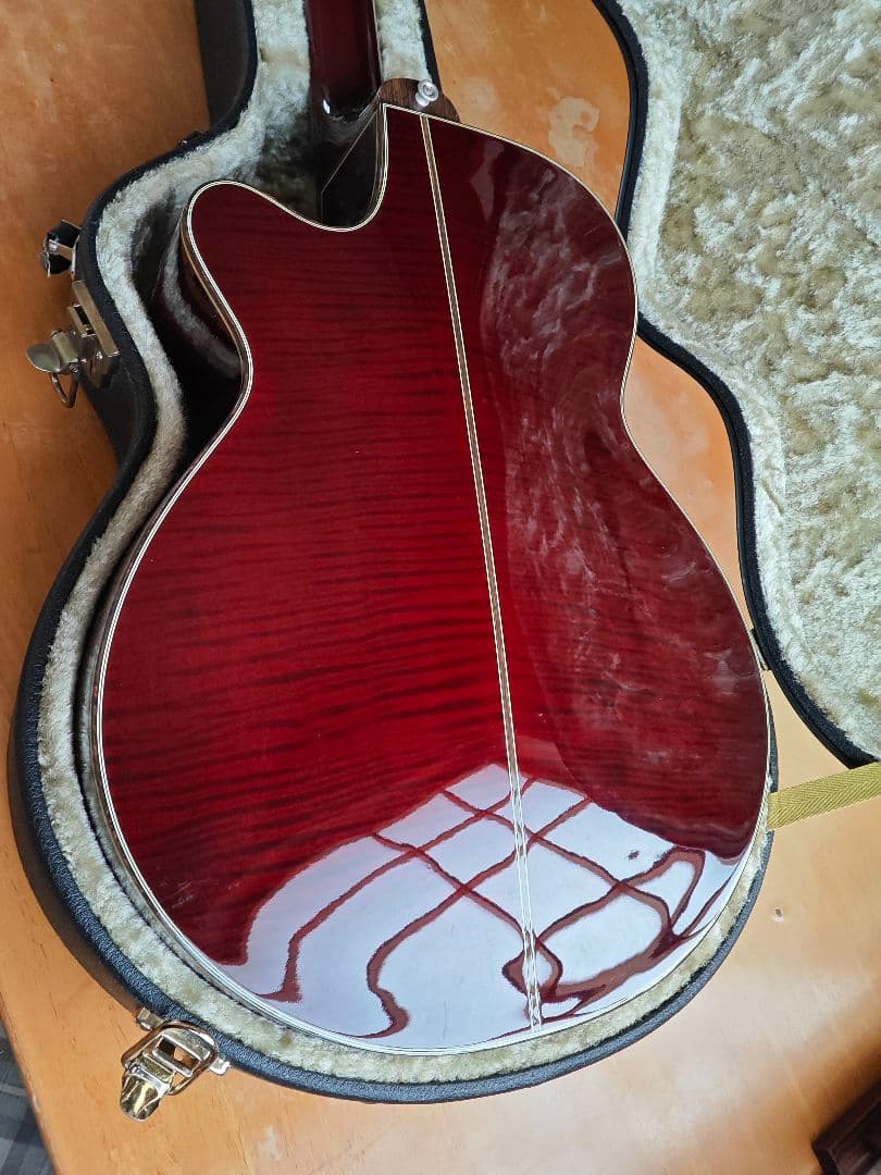 ナルト【美品】タカミネ NPT115　杢目ワインレッド