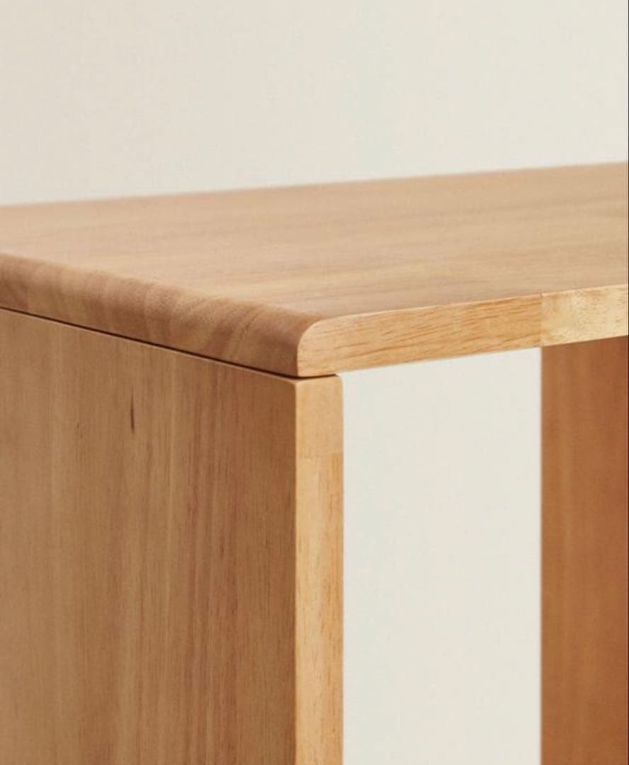 ZARA  木製オープンシェルフ 3収納スペース