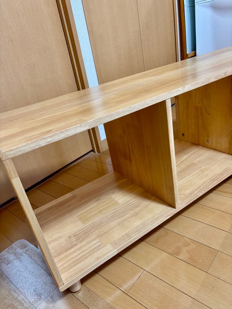 ZARA  木製オープンシェルフ 3収納スペース