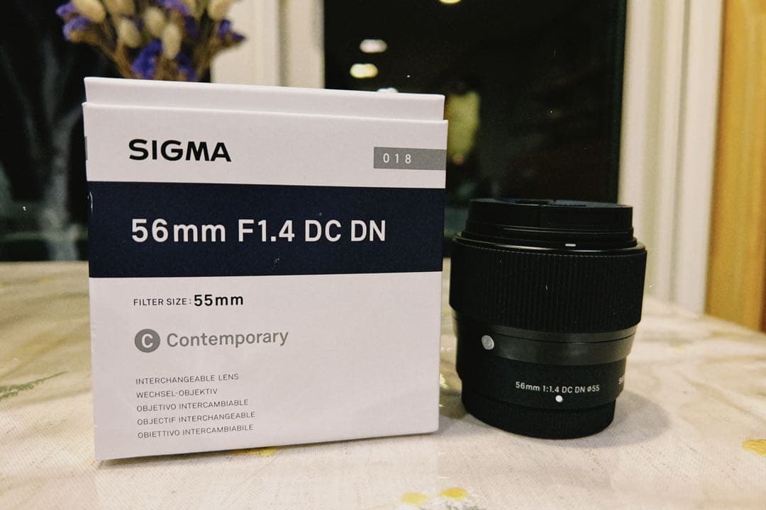 美品 SIGMA 56mm F1.4 DC レンズ 富士フィルム　Xマウント