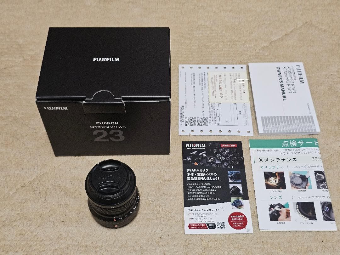 【使用頻度少】フジフイルム XF23mm F2 R WR ブラック 富士フイルム