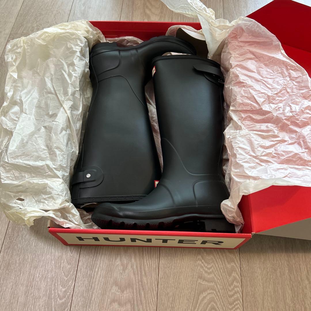 HUNTER ブラック 長靴 EU38 24cm
