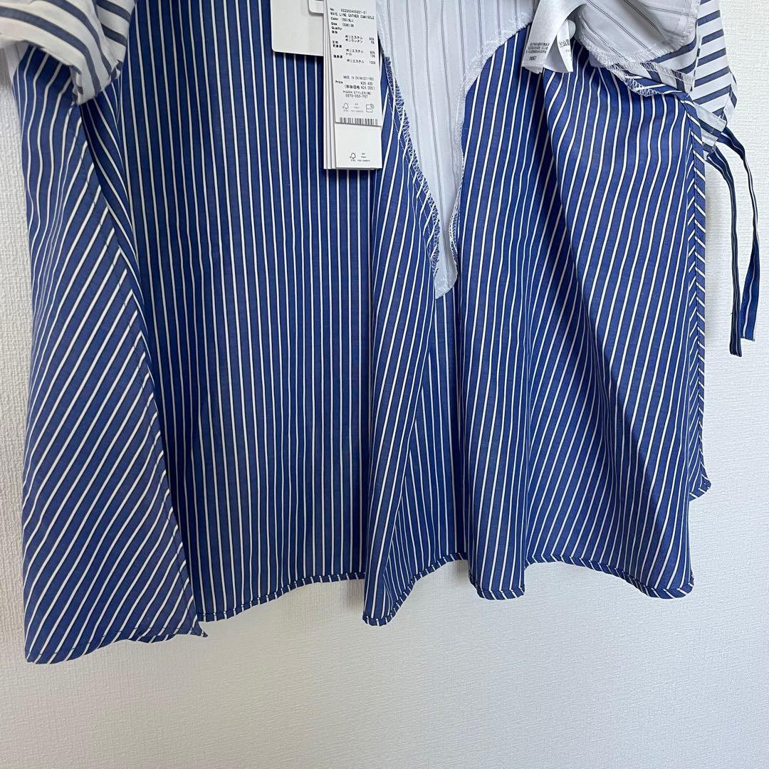 【新品未使用タグ付】un3d. WAVE LINE GATHERCAMISOLE