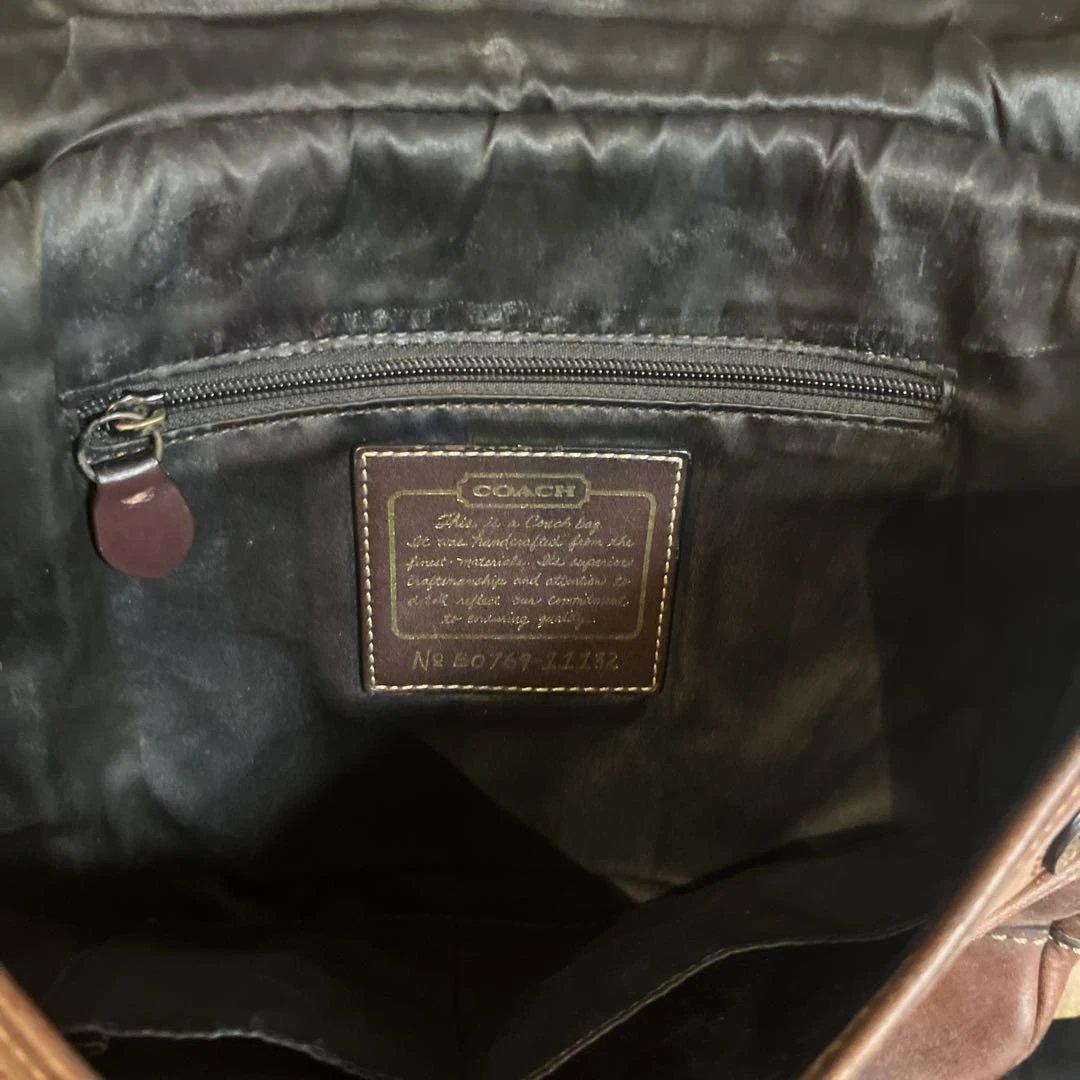 珍品　OLDコーチ　US MAIL ショルダーバッグ　ターンロック　ブラウン