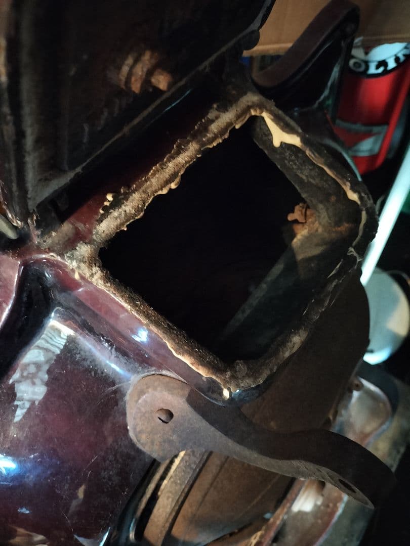 フランスアンティークストーブ　暖炉　エナメル塗装　アンティーク　赤