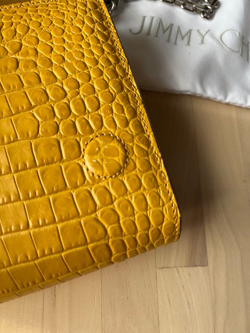 JIMMY CHOO イエロー ショルダーバッグ クラッチバッグ