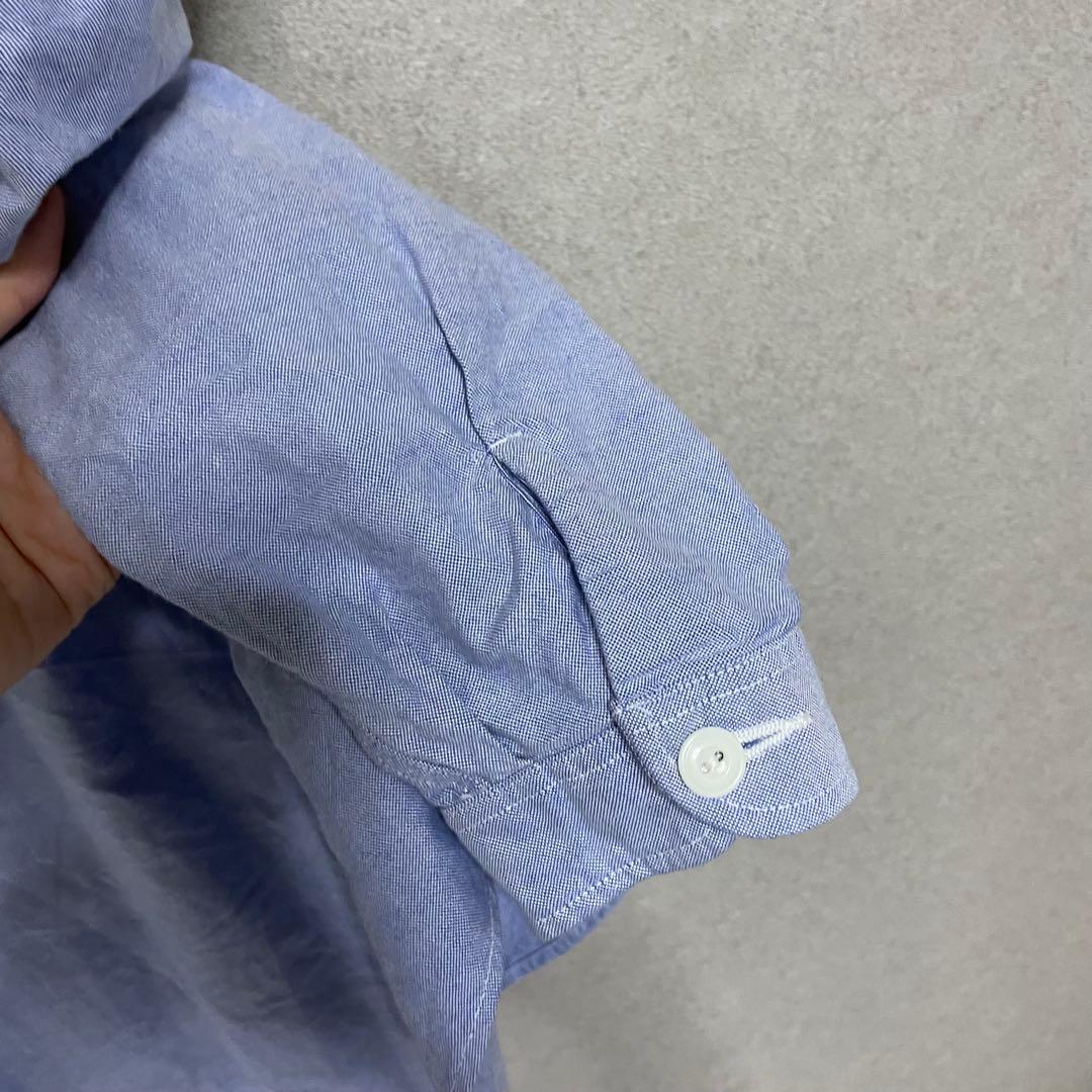 DANTON ダントン　オックスフォード バンドカラー　シャツ　44 L XL