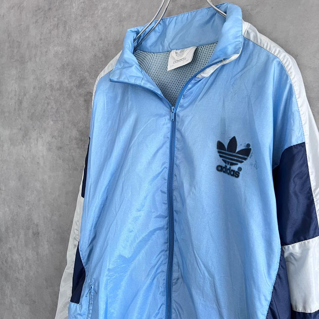 80s ヴィンテージold adidas アディダス ナイロンジャケット XL