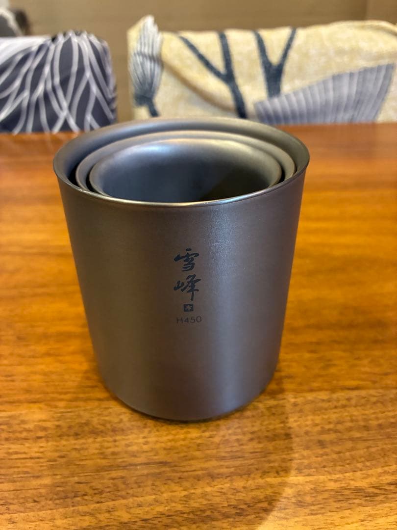 スノーピーク　雪峰　チタンマグ　H200.300.450 セット❗️