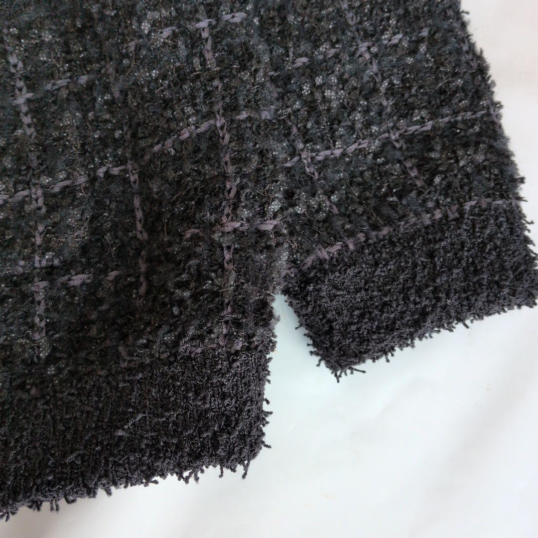 TWEEDニットカーディガン