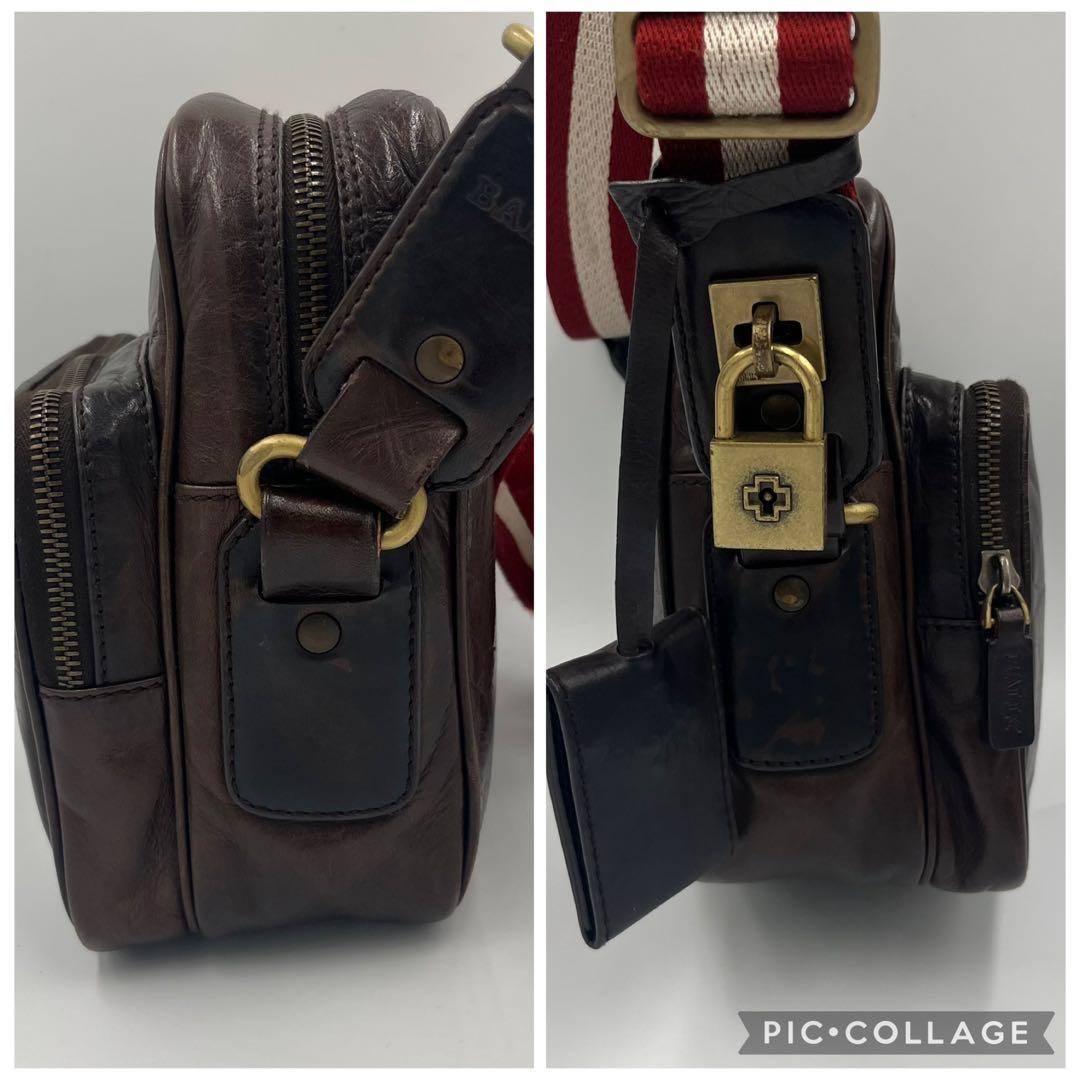 BALLY バリー サコッシュ トレスポ カデナ ショルダーバッグ ブラウン