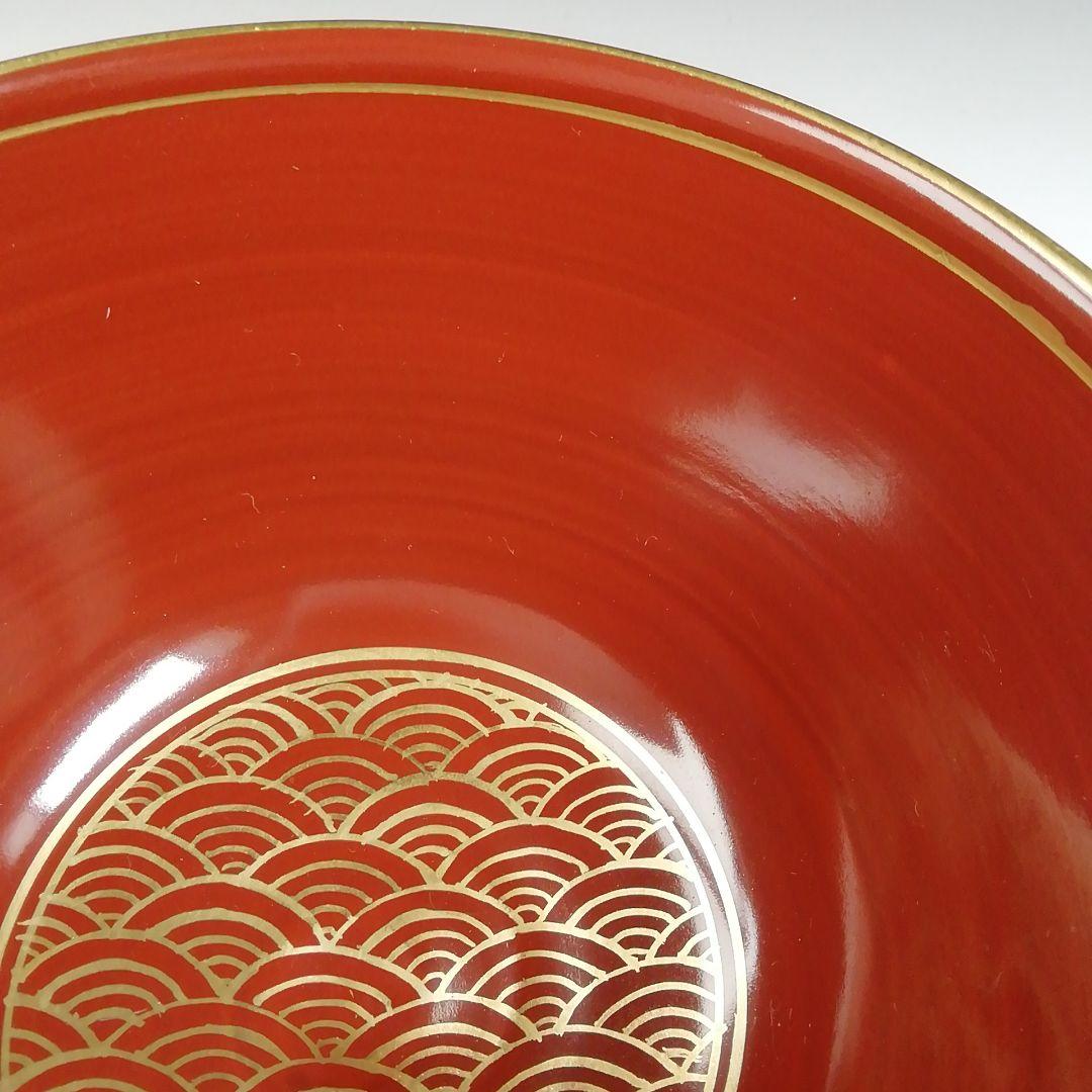 Ｔ７０４　茶碗　『五彩金襴手』『二代　手塚玉堂 造』　共箱　抹茶碗　茶道具