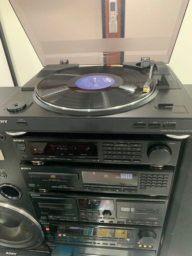 内蔵BT変更可能ソニー LBT-V950システムコンポ中古レコード付き説明書付き