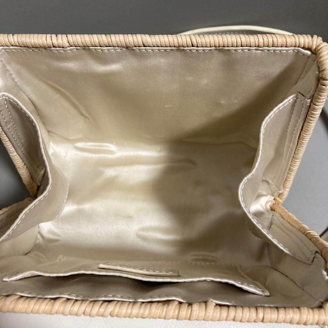 美品セルフォード CELFORD ビジュー×スタッズシーズナルバッグカゴバッグ