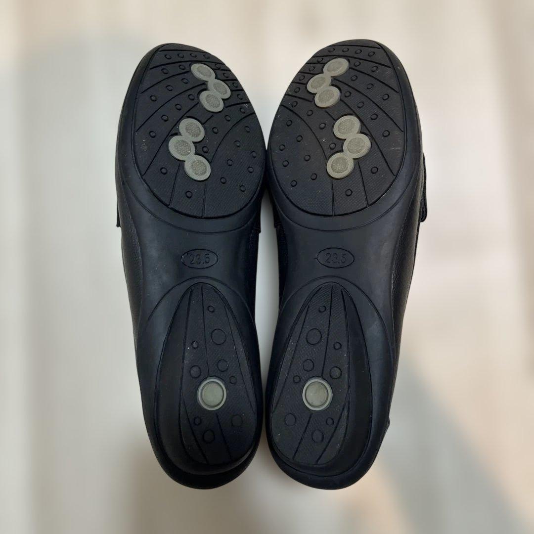 ハッシュパピー　ローファー　パンプス　黒