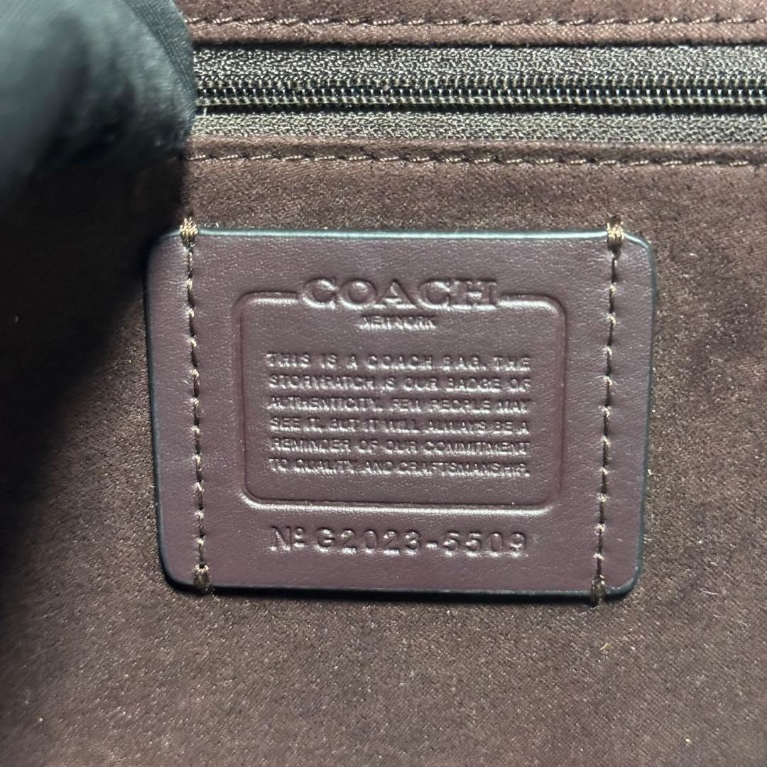 極美品✨️コーチ ワンショルダーバッグ ジョージ タビー PVC レザー 蛇柄 黒