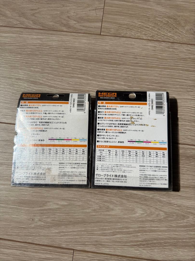 ダイワ MEGASENSOR 12Braid UV 3号 300m 2個セット