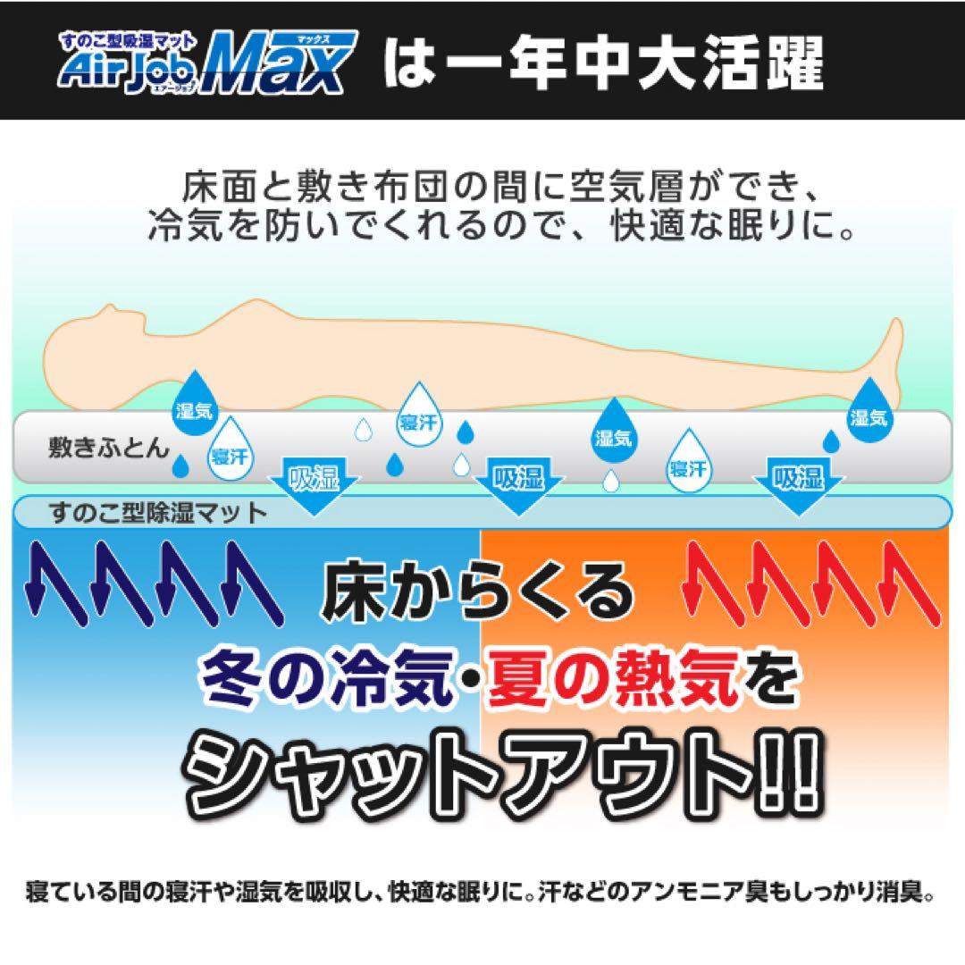 【7/31までの特別価格】すのこ型除湿マット【エアジョブ】　2セット