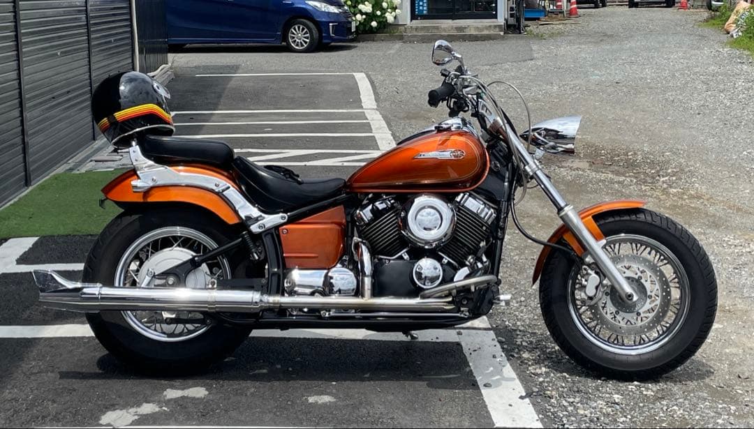 ドラッグスタークラシック400 kentec 2in1フィッシュテールマフラー