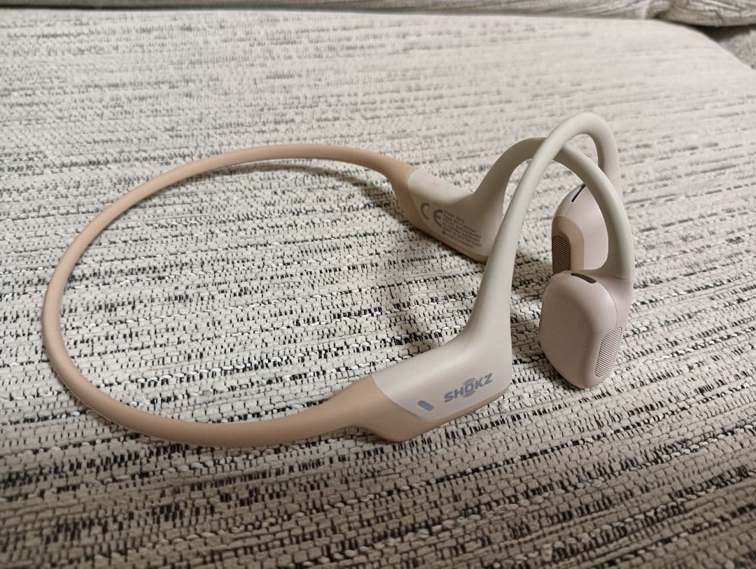 人気のベージュ　Shokz OpenRun Pro S810 ケース・ケーブル