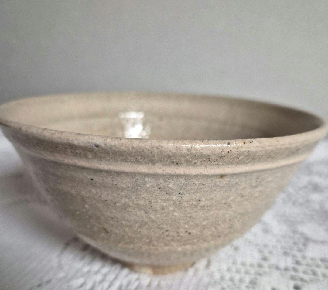 人間国宝【松井康成】灰釉茶碗　未使用　お箱栞付き