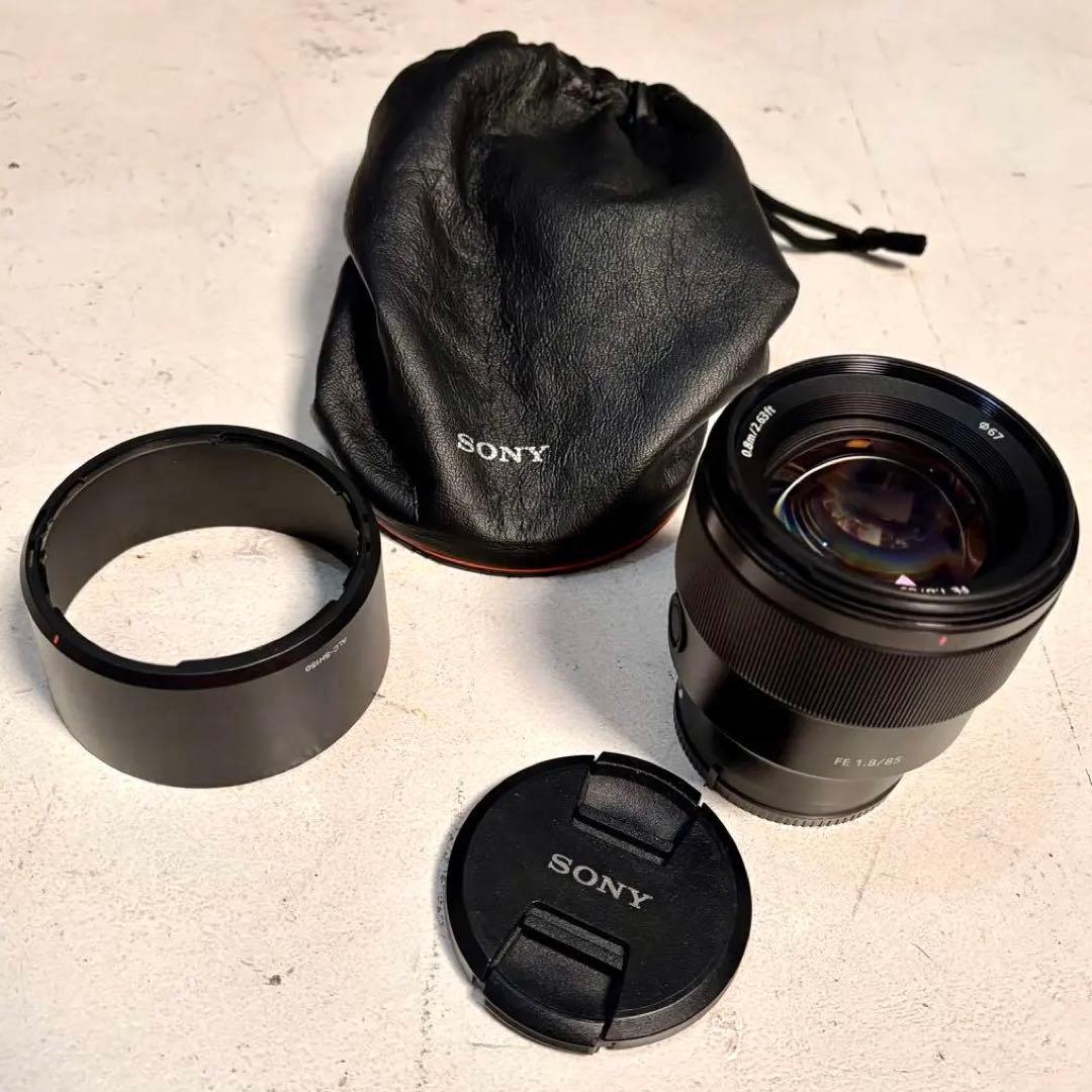 【即配送・年末年始発送不可】SONY FE 1.8/85 単焦点レンズケース付き
